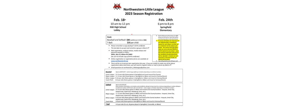 2023 Registration Information